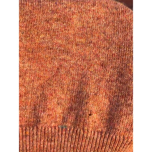 VTG Andrew Steward Sweater XS 36" Pink Lambswool Neck Tie Preppy Academia - Picture 7 of 11